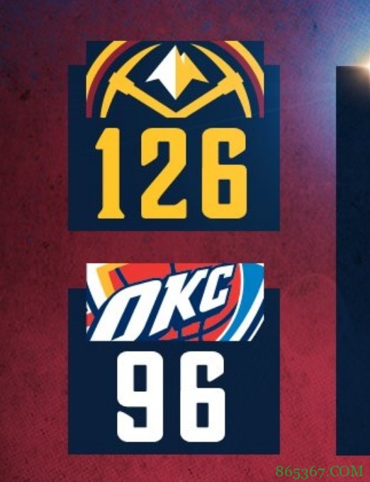 约基奇19+11+13 穆雷26+5 波特20+10 掘金大胜雷霆