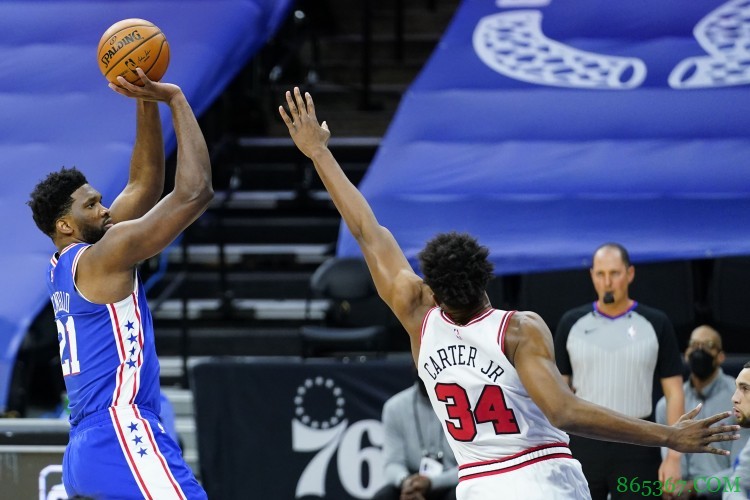 今日76人战步行者 恩比德出战成疑&哈里斯继续缺战