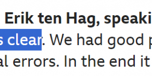 【大发体育】滕哈赫：很明显我们今天没输 回顾小组赛并不遗憾 我必须赞扬球队，大发助力你的致富之路！