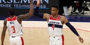 【大发扑克】奇才5连胜期间威少场均砍下20+12+12 比尔33+7+5