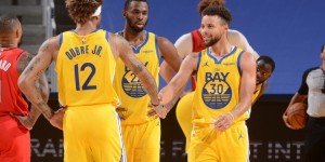 【大发扑克】勇士是唯一一支有三位球员限制对手命中率排联盟前十的球队