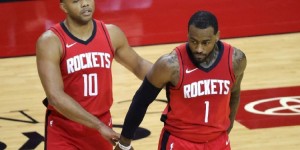 【大发扑克】火箭后场双枪手感不佳：沃尔14投4中拿到15分 戈登三分10中1