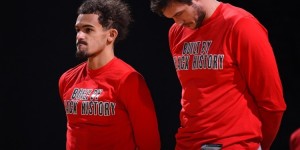 【大发扑克】特雷-杨 加里纳利半场同砍20+ 老鹰队05年后首对