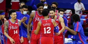 【大发扑克】明日76人战步行者 恩比德&哈里斯出战成疑