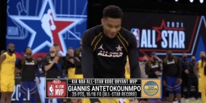 【大发扑克】字母哥已收获MVP&DPOY和全明星MVP 比肩乔丹和加内特