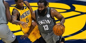 【大发扑克】哈登砍下至少35分送出15+助攻 篮网队史唯一