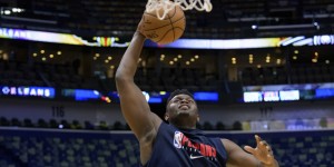 【大发扑克】博格达谈锡安：篮筐附近的终结能力难以置信 自投自抢的最佳之一