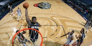 【大发扑克】锡安成为继考辛斯之后鹈鹕第二位单场37分+15板+8助的球员