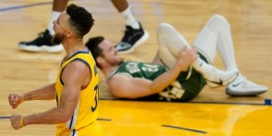 【大发扑克】库里生涯第23次40+且真实命中率80%+ 比历史第二名多出9次