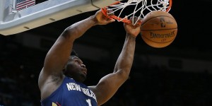 【大发扑克】单赛季至少60%命中率的所有球员中 锡安以场均27.1分高居历史第1