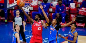 【大发扑克】三节打卡！恩比德登场23分钟轻取21分5板