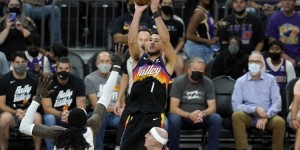 【大发扑克】太阳首节10记3分追平NBA季后赛历史记录 此前记录保持者为16骑士