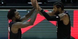 【大发扑克】快船近3场比赛当戈贝尔在场时进攻效率为121.7 反之为140.2