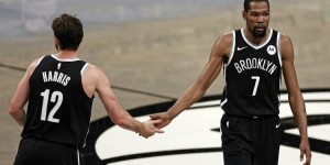 【大发扑克】篮网本轮场均跑动距离：杜兰特居首 乔-哈里斯紧随其后