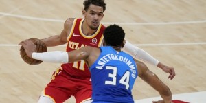 【大发扑克】老鹰官方：特雷-杨右脚有一处骨头瘀伤 东决G4出战成疑