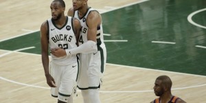 【大发扑克】雄鹿同一年季后赛两次完成0-2大逆转 历史第二队