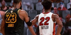 【大发扑克】巴特勒成詹姆斯后首位季后赛单场得到40+5+5+4+3的球员