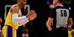 【大发体育】21-22赛季快攻犯规排行前十：威少59次位列首位 爵士现有四将在列