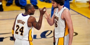 【大发体育】科比几年前预言湖人退役加索尔球衣：没有他我赢不了那两冠