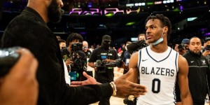 【大发体育】和布朗尼一起打球？詹姆斯：一定会留意下哪队拥有2024年首轮签