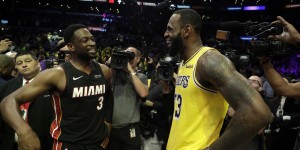 【大发体育】韦德调侃詹姆斯：上帝给了他一切 但除了发际线