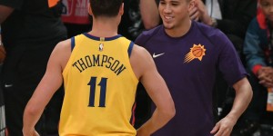 【大发体育】克莱：对布克只有尊重 我跟腱受伤他是最早发短信问候的人之一