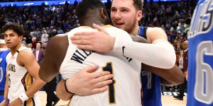 【大发体育】丁威迪：卢卡对阵锡安是一场必看的比赛 虽然他俩可能不会对位