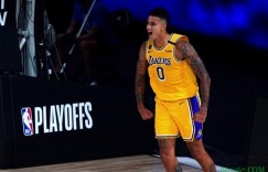 【大发扑克】库兹马：拿到球时感觉非常自信 一直瞪着詹姆斯想让他把球给我