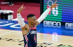 【大发扑克】威少近5个赛季场均26.1分10.2板10助 每场三双概率近四成