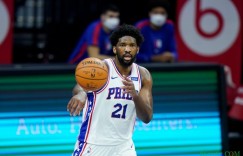 【大发扑克】出出汗！恩比德13投11中轻松拿下29分6篮板