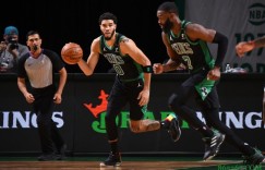 【大发扑克】布朗：今天塔图姆在扛着球队前进 他是赢球的最大功臣