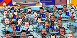 【大发体育】FIBA官方晒世界杯抽签趣味漫画 周琦与约基奇、阿尔瓦拉多一桌，大发助力你的致富之路！