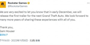 【大发体育】迫不及待了！R星官宣《GTA6》将于12月初公开，大发助力你的致富之路！