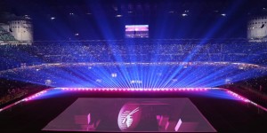 【大发体育】国米赛前灯光秀庆祝和卡塔尔航空合作：灯光点亮球场&空姐到场✈️，大发助力你的致富之路！