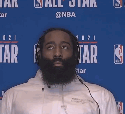 ?笑得合不拢嘴！哈登得知格里芬加盟后 哈哈大笑5秒钟