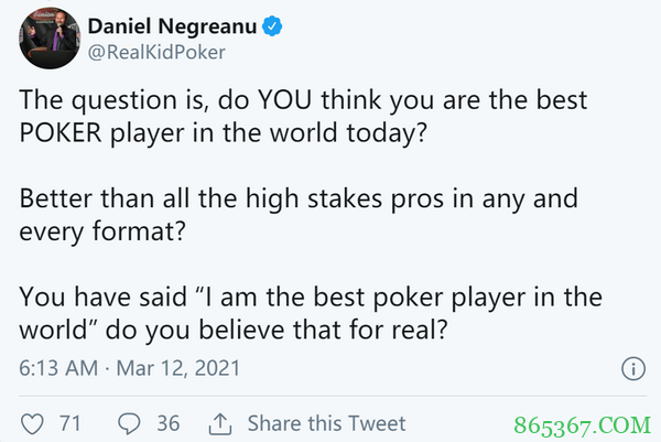 Phil Hellmuth声称他在游戏中至少盈利1100万美元