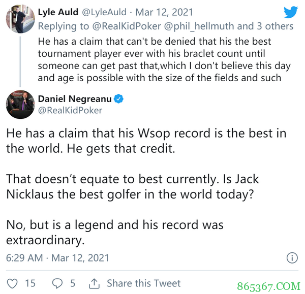 Phil Hellmuth声称他在游戏中至少盈利1100万美元