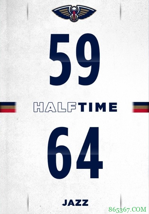 ?锡安26+10 鲍尔23+7+8 博格达31+7 鹈鹕力克爵士结束2连败