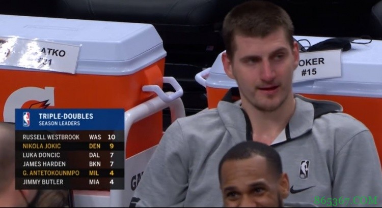 37+10+11！约基奇获赛季个人第9个三双 生涯第50个
