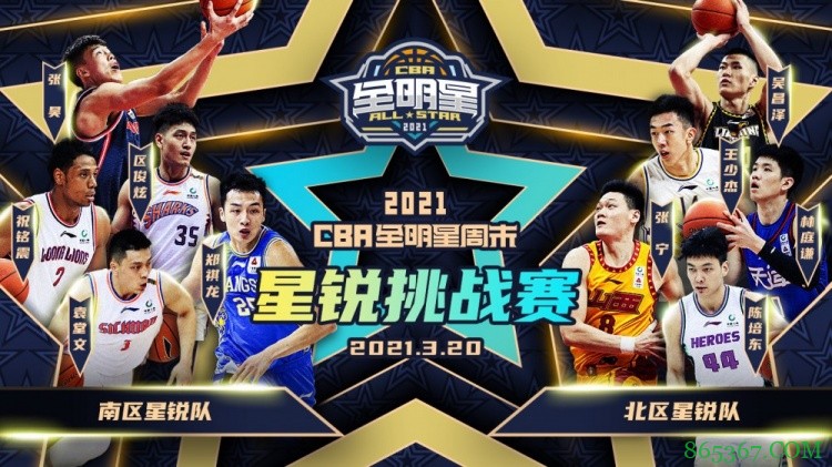 2021CBA全明星周末星锐挑战赛名单出炉：张镇麟&朱松玮领衔
