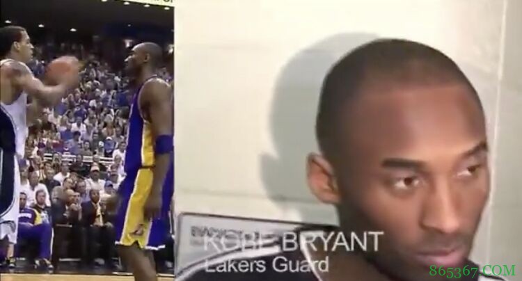 十一年前的今天:巴恩斯发球恐吓科比 科比不为所动