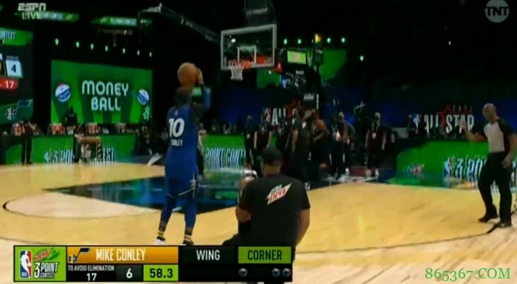 全明星三分大赛：库里绝杀康利夺冠