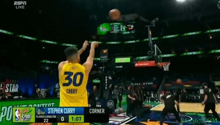 全明星三分大赛：库里绝杀康利夺冠