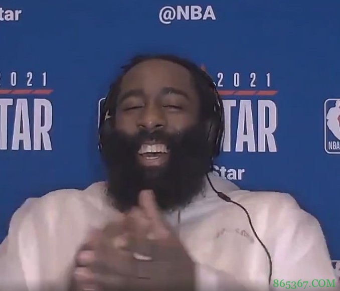 ?笑得合不拢嘴！哈登得知格里芬加盟后 哈哈大笑5秒钟