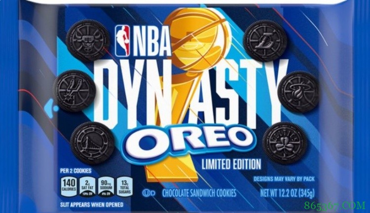 NBA官宣与奥利奥合作 推出限量款曲奇饼干