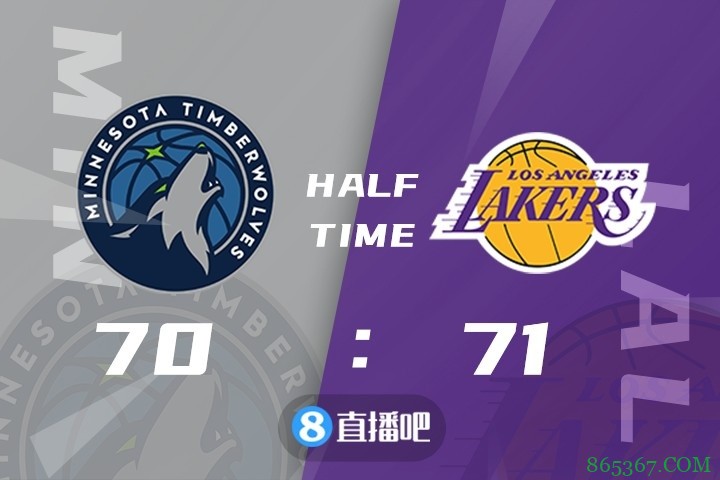 ?詹姆斯25+12+12 哈雷尔25+6 唐斯29+6+7 湖人主场擒狼