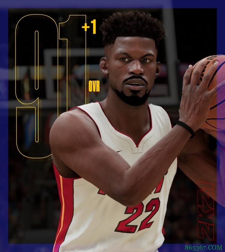 NBA2K球员能力值更新:巴特勒威少喜+1 詹姆斯97仍居首