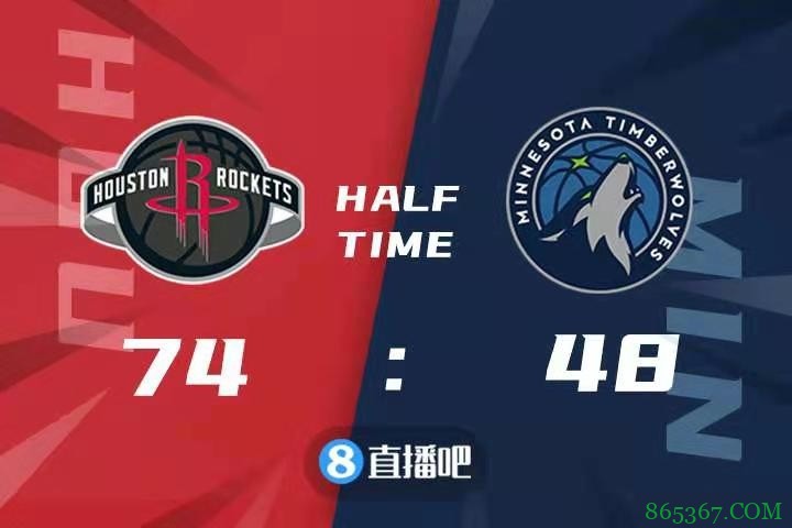 ?小波特25分 唐斯27+15 爱德华兹27分 火箭7人上双大胜森林狼