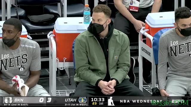 ?米切尔27+6+7 A-约翰逊首秀23+15 杜哈欧缺阵 爵士大胜篮网