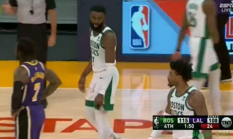 喵喵喵?湖人第四节最后五分钟突然打出24-2攻击波